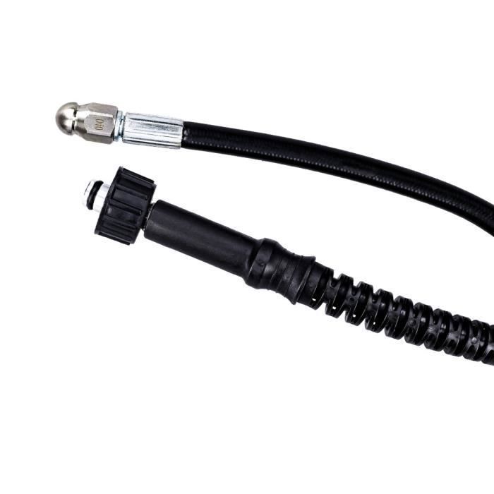 Deboucheur Canalisation Karcher Tuyau De Nettoyage De Canalisations - Longueur Au Choix Jusqu'à 200 Bar / 60 °C - Avec Adaptateur à Baïonnette - Buse Rigide Et Rotative Pour Tuyau Deboucheur Canalisation Karcher