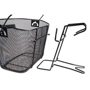 Support de panier de vélo, forte capacité de charge, support de fixation robuste pour VTT, vélos de route et vélos pliants Support de panier de vélo, forte capacité de charge, support de fixation robuste pour VTT, vélos de route et vélos pliants