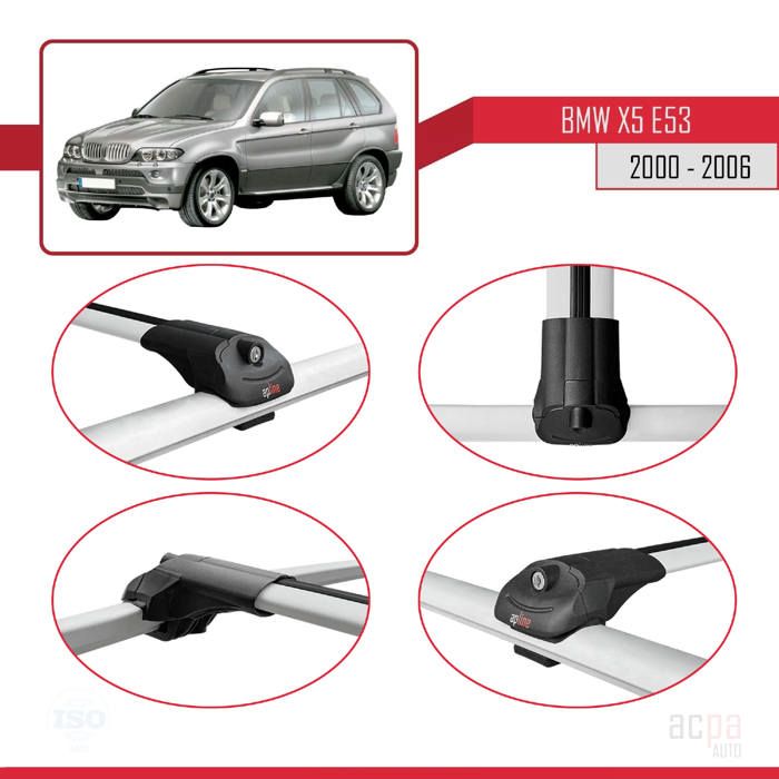 Barres De Toit ACE-2 Pour BMW X5 (G05) 2019-2024 – Aluminium, 75kg, Neuves