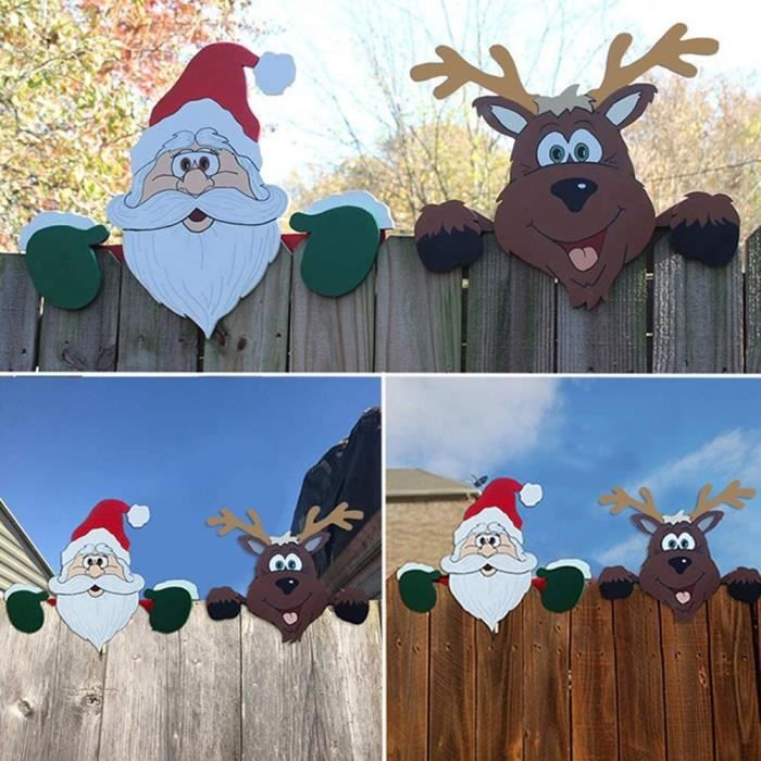 Décoration De Pelouse De Noël – Père Noël En Bois