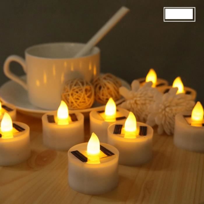 Bougies à LED, fausses bougies sans flamme, lumière blanche chaude