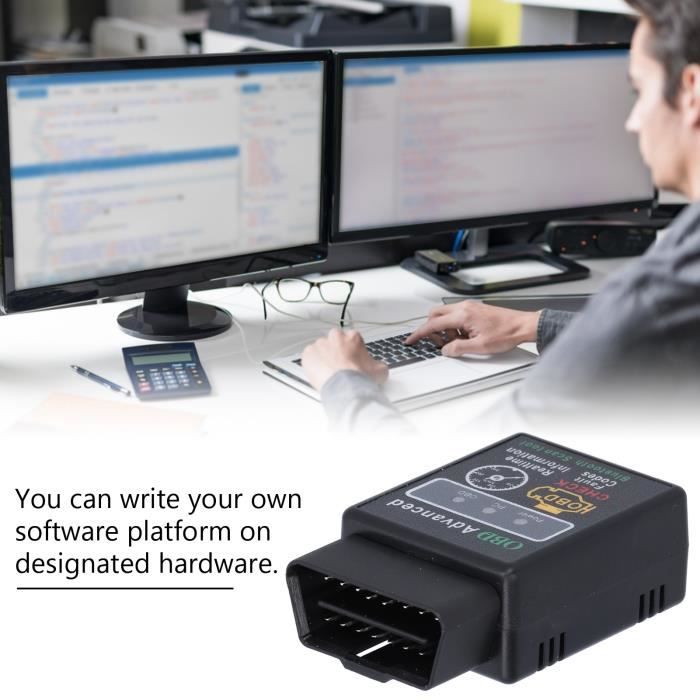 CEN Détecteur de défaut de voiture Lecteur de Code OBD2 Bluetooth 5.1 ...