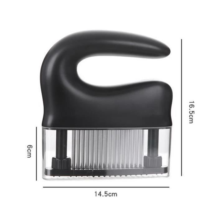 Hoshen Attendrisseur De Viande 48 Aiguilles Inox - Outil Cuisine Pour Viande Plus Tendre - Blanc