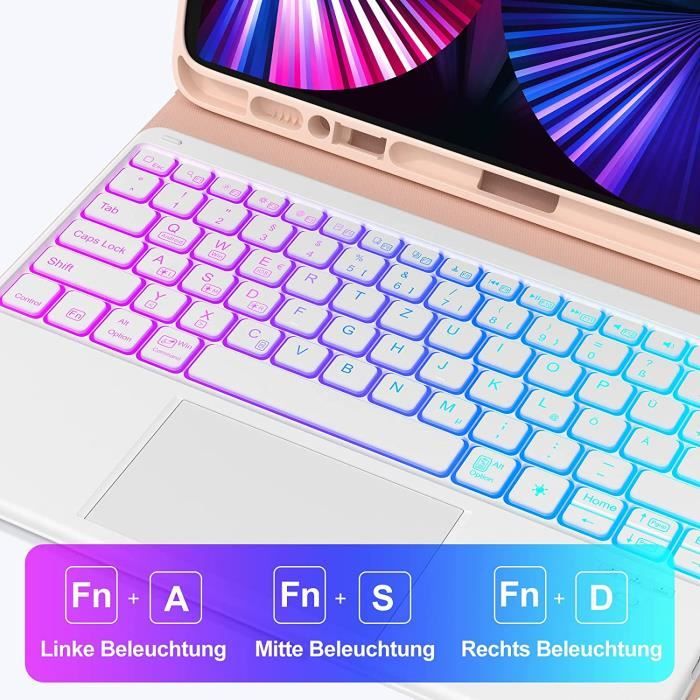 Étui Earto pour iPad Mini 6 2021 avec clavier, détachable
