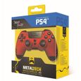 Manette sans fil SteelPlay Metaltech Rouge pour PS4-4
