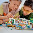 LEGO® 41702 Friends La Péniche, Jouet Bateau pour Enfants dès 7 ans avec Jardin, 4 Mini-Poupées, Figurines Animaux, Set Nature-4