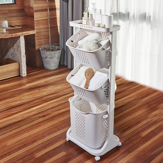 Panier à Linge Mince Avec Roues Corbeilles à Linge Mince Et Pliable Bac