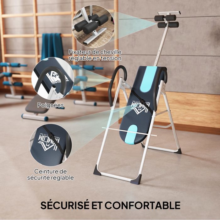 Table D'inversion Body Sculpture - Pliable Et Réglable - Dos Et Ventre - Occasion
