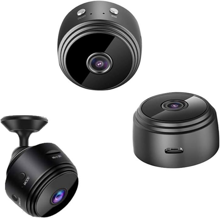 Mini Caméra Espion WiFi 1080P - Avec Aimant, Rotation 360°, Batterie Longue Durée, Pour Intérieur/extérieur - 5
