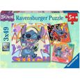 Puzzles 3x49 pièces - RAVENSBURGER - Disney Stitch - Moins de 100 pièces - Enfant - Mixte - Dessins animés et BD-0