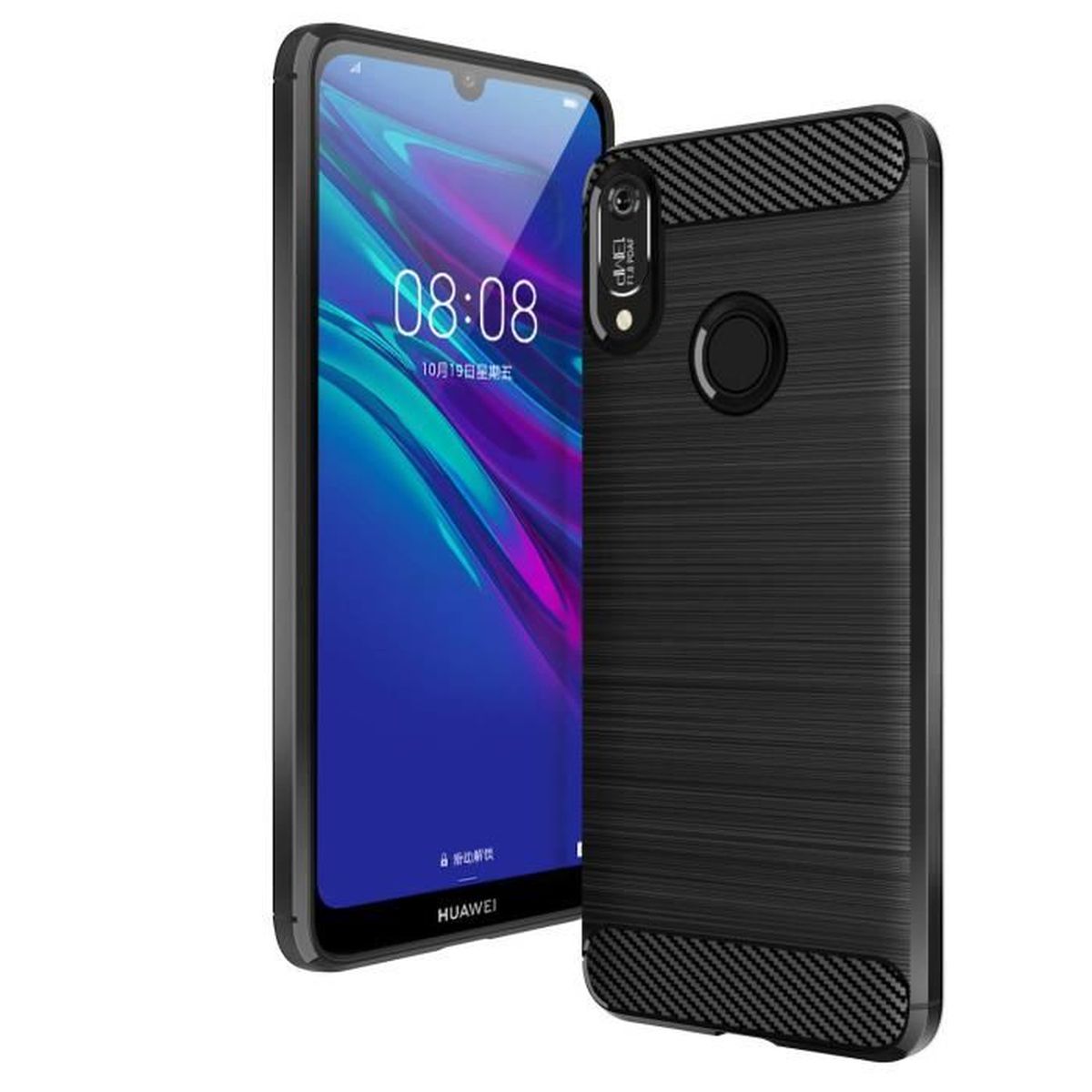 Housse Silicone Givrée Pour Huawei Ascend Y6 - Étui Rabat Protection - Design Motif - TPU Souple