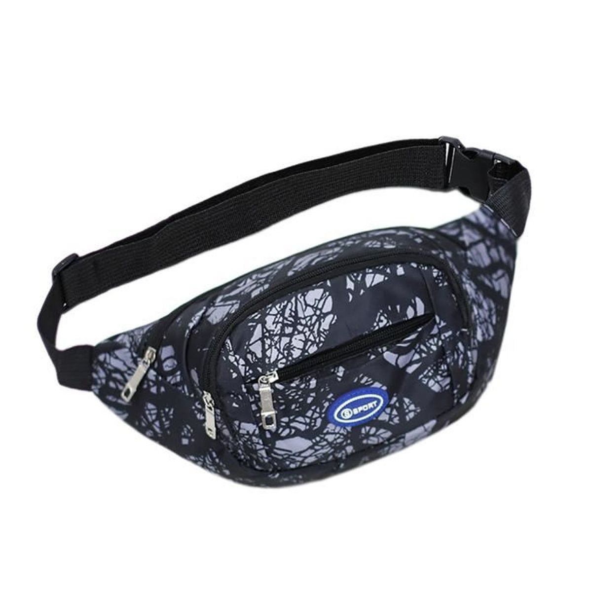Sac Banane Homme Femme Ville De Sécurité pour Voyage Ou Outdoor Sport Waist Pack Fanny Pack pour Vie Quotidienne Ou Randonnée (Bleu