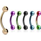 KNEIPP Lot 6 Piercings Arcade TATIANA Barre et Boules Titane Inoxydable Anti Allergique Sourcil Oreille Tragus Helix LOVEPIERCING