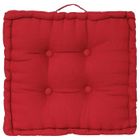 ATMOSPHERA Coussin de sol - 40 x 40 x 8 cm - Rouge