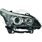 DIEDERICHS Paire de feux phares avant BMW serie 5 E60 03-07 angel eyes noir (480)