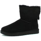 Bottes UGG Mini Bailey Bow II - Femme - Cuir - Noir - Haute - Plat - Adulte