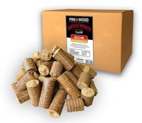 30 kg Briquettes de bois dur 100 % chêne PINI pour cheminée et bois de chauffage