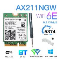 Ax211ngw (cnvio2) - Emplacement Wi-fi 6e Intel Ax211 Cnvio2 M.2, Tri-bande Avec Bluetooth 5.2, Adaptateur Rés