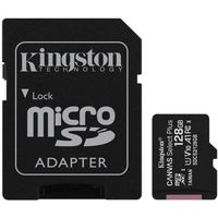 Carte mémoire KINGSTON Canvas Select Plus SDCS2 128Go - Class 10 A1 100Mo/s+ Adaptateur inclus