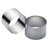 Master Class Kitchen Craft Stainless Steel Cooking Rings 7cm- set of two - KCRING
