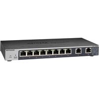 NETGEAR (GS110EMX) Switch Ethernet 8 Ports RJ45 Gigabit (10/100/1000),Web Manageable Serie Plus, switch RJ45 avec 2 Ports 10G