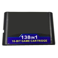 Collection de Jeux Chauds 138 en 1 pour Cartouche de Jeu SEGA GENESIS MegaDrive 16 Bits pour Consoles de Jeu PAL et NTSC