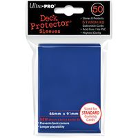 Pochettes Deck Protector Solid Bleu - ULTRA PRO - pour cartes Magic et Pokemon - 50 pochettes - 66 x 91 mm