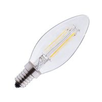 Ampoule LED COB Flamme E14 - Transparent Claire - Filament 4W 2700°K 