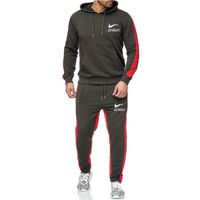 EGSDMNVSQ Survêtement Homme Jogging Court Costume Ensemble de Sport Été 2 Pièces Costume Décontracté Couleur Unie Top et Short Courte Fitness Sweatshirt