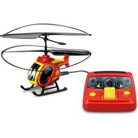 TOOKO - Hélicoptère télécommandé Pompier - dès 4 ans - Rouge