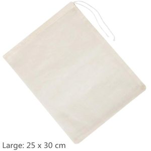 PASSOIRE - CHINOIS Sacs en mousseline de coton avec filtre en nylon,s