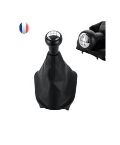 Pommeau De Levier De Vitesse 5 Vitesses Pour Citroën C3, C4, C5 - Soufflet Et Cadre Chrome - Neuf
