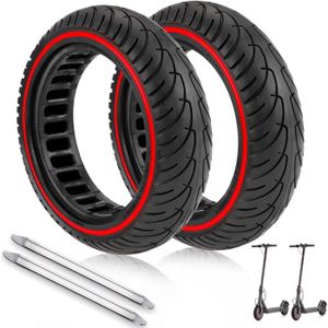 Pneu Plein 8,5 Pouces (8 1/2X2)(50/75-6.1) Increvables Pour Trottinette Électrique, Compatible Tous Modèles Avec Roue 8 1/2X2, Xia