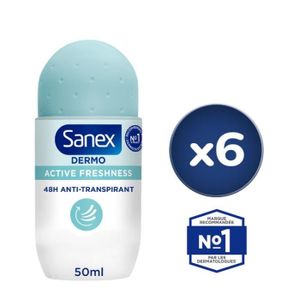 DÉODORANT Pack de 6 - Déodorant Sanex active freshness Bille