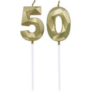 BOUGIE ANNIVERSAIRE Bougie Numéro 0 et 5, 5e Bougies d'anniversaire 50