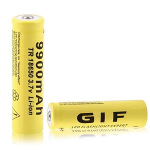 Piles Rechargeables Batterie 3.7V 18650 Grande capacité 3000mAh li-ION Batterie Rechargeable Portable Li-ION pour Lampe Torche Pack de 2 Piles 