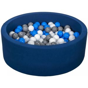 PISCINE À BALLES Piscine à balles - Velinda - 241921.4.9 - 300 balles bleu marine - Pour enfants de plus de 12 mois