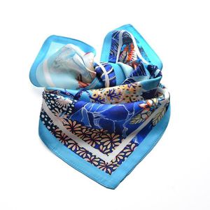 foulard soie bleu