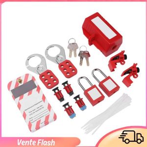 Kit Verrouillage Électrique Sécurité - Cadenas Consignation Disjoncteurs - Équipement Protection Électricien