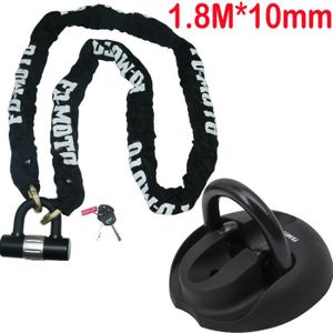 Avec des Attaches Vinz Murale Ancre // Ancrage au Sol Pour la S/écurit/é de Moto Scooter V/élo Pliable et Extensible Pour Chaine Antivol