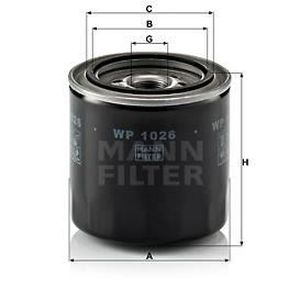 Mann hummel oe qualité remplacement moteur filtre à huile wp 1026