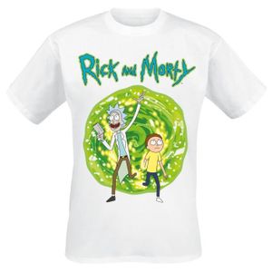 T-SHIRT Rick & Morty Portail Homme T-Shirt Manches courtes