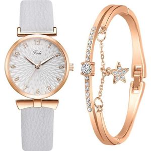 MONTRE Coffret Cadeau Montre Femme + Bracelet Femme, Montres Femme Fille Ados, Montre pour Femme Etudiant Quartz Japonais- Etanche - Analog