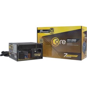 Sharkoon WPM Gold Zero 550 W - Alimentation PC, certifié PLUS GOLD,  semi-modulaire