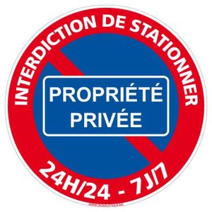 PANNEAU EXTÉRIEUR Panneau Interdiction de Stationner - Interdiction 