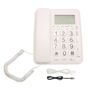 Téléphone fixe Tbest Téléphone filaire Téléphone de bureau identi