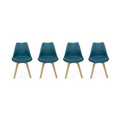 Creative Tops Set 6 Sets De Table Océan Abstrait Bleu - Placemats Bois Liège Premium