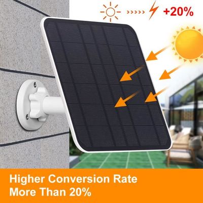 Panneau Solaire 12W étanche IP65 Pour Caméra Ring - Support Orientable, Câble 3m, Recharge Solaire Facile