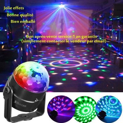 Fwiull Jeux de Lumiere DJ, 3D RGB Lumiere Disco Animée avec Télécommande, Lumiere Soiree à Fwiull Jeux de Lumiere DJ, 3D RGB Lumiere Disco Animée avec Télécommande, Lumiere Soiree à