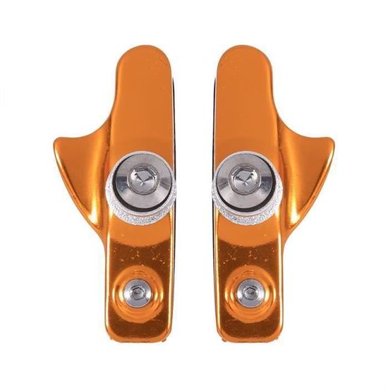 Paire De Patins De Frein V-brake Pour Vélo De Route – Caoutchouc + Alliage D'aluminium, Noir (55 Mm, 51 G)